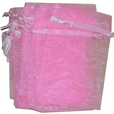 Organza zakjes - licht roze 10x15 cm - 100 stuks / cadeauzakjes