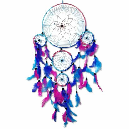 Dreamcatcher children - Pink / Blue - Large 70 cm long