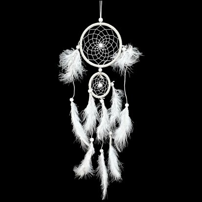 Children's Dreamcatcher - White - 45 cm long