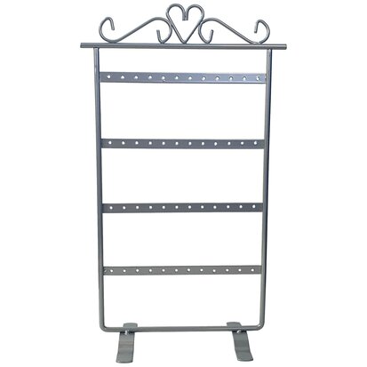 Earring rack - White 16x9x30.5 cm - Store 24 pairs of earrings