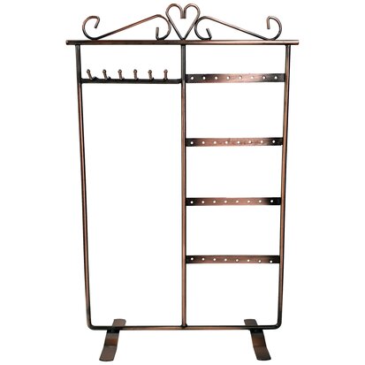 Jewelry rack - metal - copper - 23x9x35 cm