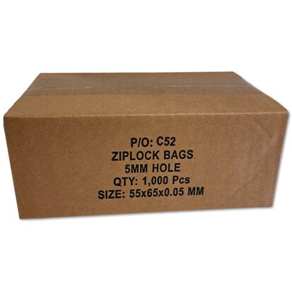 Grip bags 55x65 mm / 1000 pieces - 50 micron