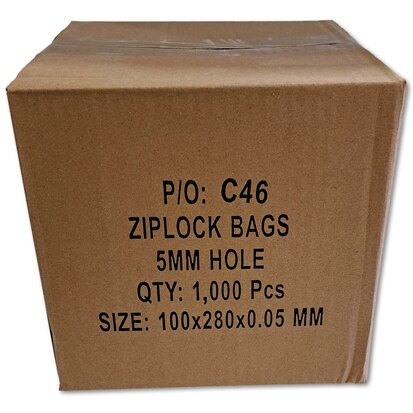 Grip bags 100x280 mm / 1000 pieces - 50 micron