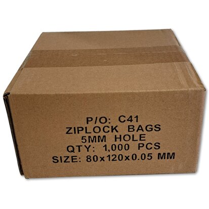 Grip bags 80x120 mm / 1000 pieces - 50 micron