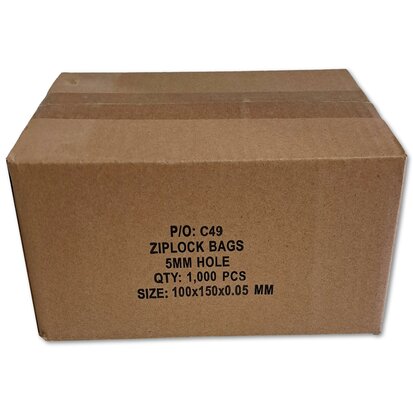 Grip bags 100x150 mm / 1000 pieces - 50 micron 