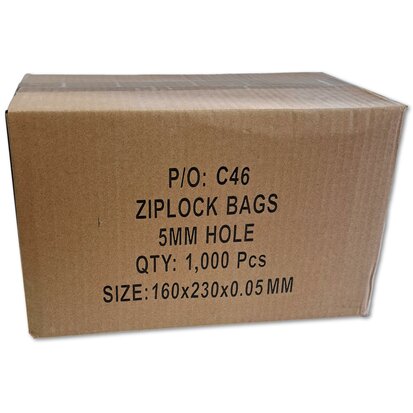 Grip bags 160x230 mm / 1000 pieces - 50 micron