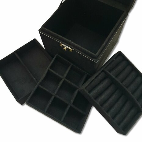 Jewelry box / jewelry box square black